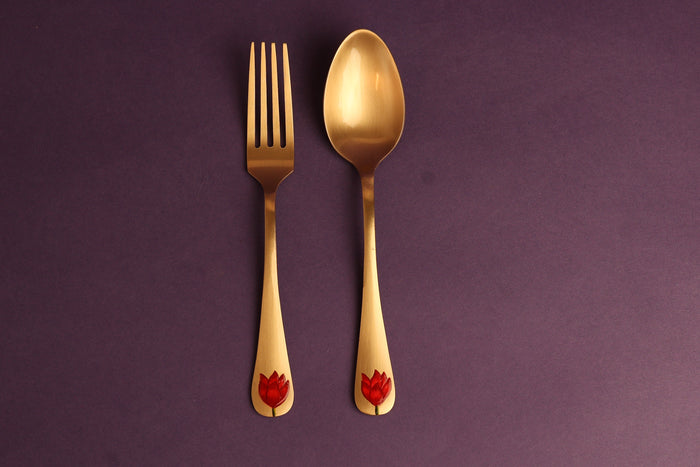 Padma Pital Cutlery Set of 2