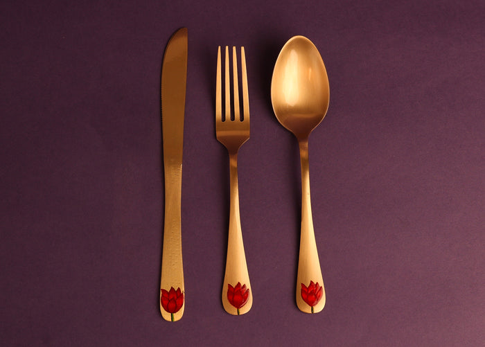 Padma Pital Cutlery Set of 2