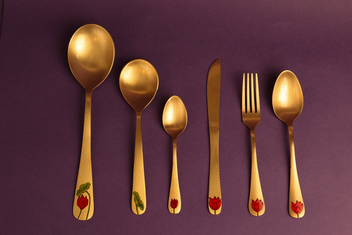 Padma Pital Cutlery Set of 2