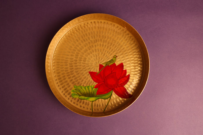 Padma Pital Tray Set