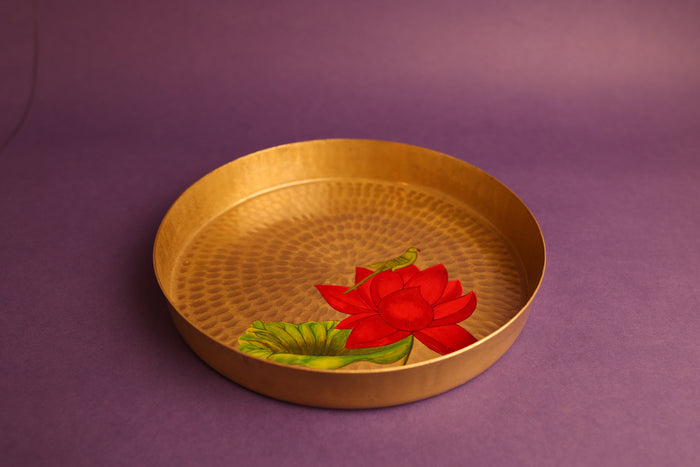 Padma Pital Tray Set