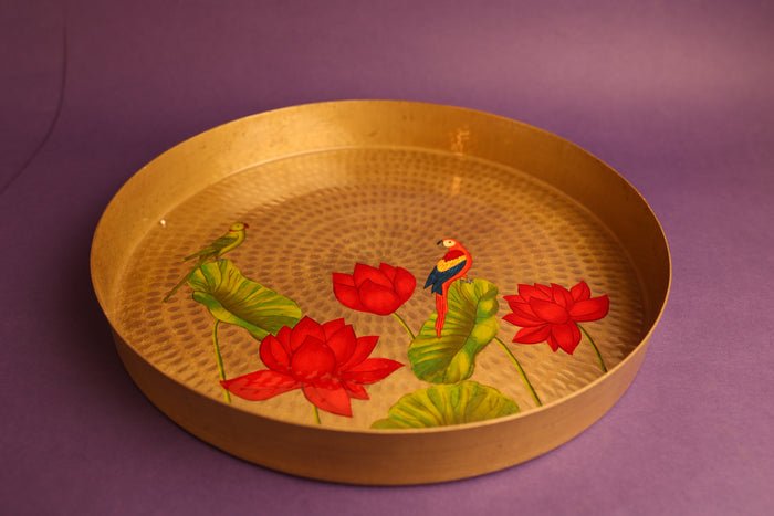 Padma Pital Tray Set
