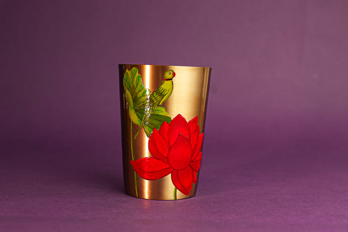 Padma Tota Kansa Glass - Set Of 2