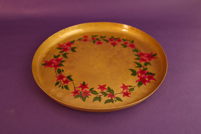 Rani Bagh Pital Flat Platter