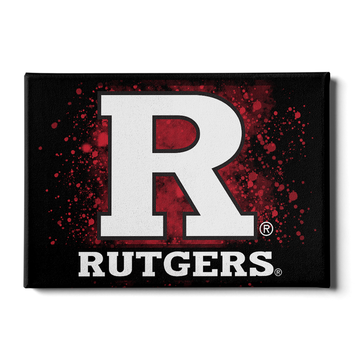 Rutgers Scarlet Knights - Rutgers R - College Wall Art #Canvas
