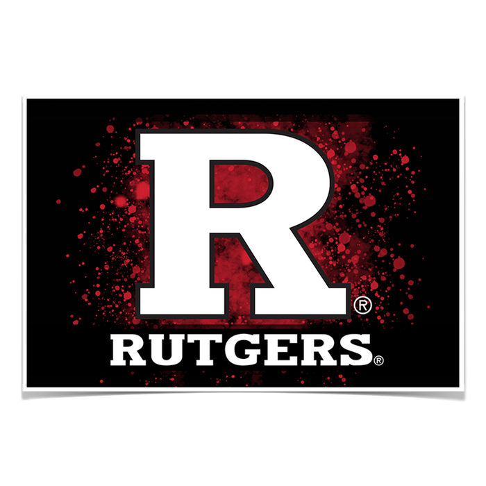 Rutgers Scarlet Knights - Rutgers R - College Wall Art #Photo Poster