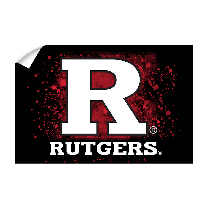 Rutgers Scarlet Knights - Rutgers R - College Wall Art #Wall Decal