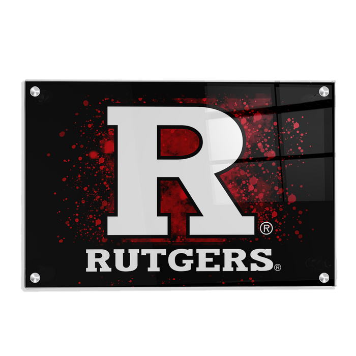 Rutgers Scarlet Knights - Rutgers R - College Wall Art #Acrylic