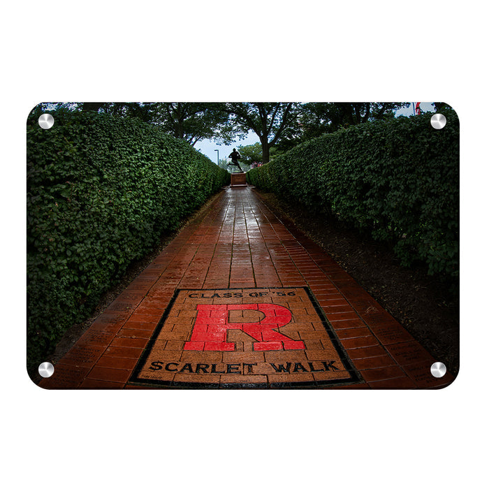 Rutgers Scarlet Knights - Scarlet Walk - College Wall Art #Metal