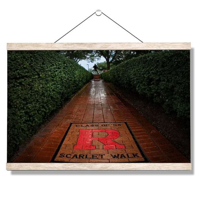 Rutgers Scarlet Knights - Scarlet Walk - College Wall Art #Hanging Canvas