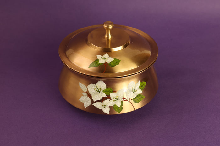 Saphed Kansa Curry Bowl Large
