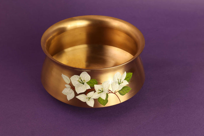 Saphed Kansa Curry Bowl Large