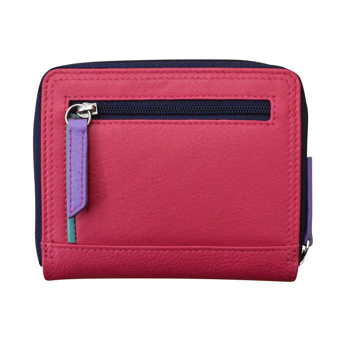 Small Multi Color Zip Wallet