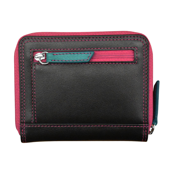 Small Multi Color Zip Wallet