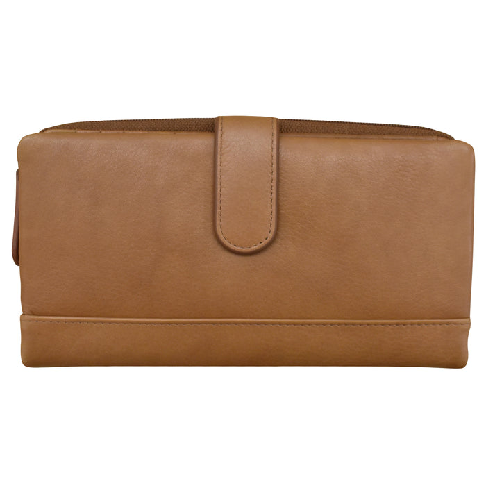 Frontside of a brown Smartphone Wallet