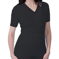 XXL / Black / lace V neck