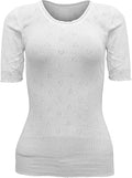 Snowdrop Women’s White Thermal Vests – Six Styles