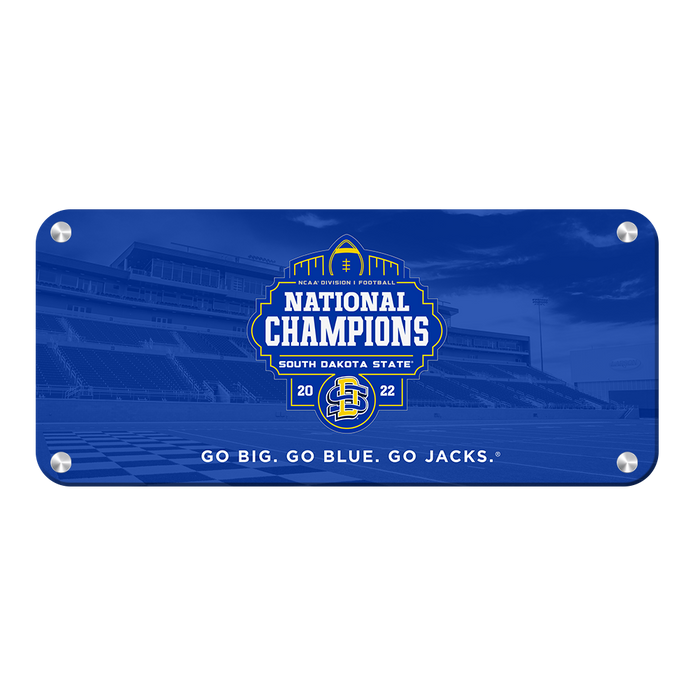 South Dakota State Jackrabbits - SDSU National Champions Go Big Go Blue Go Jacks Panoramic