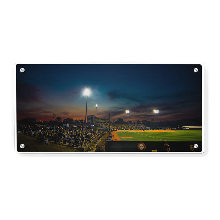 Southern Miss Golden Eagles - Pete Taylor Park Sunset Panoramic - College Wall Art #Metal