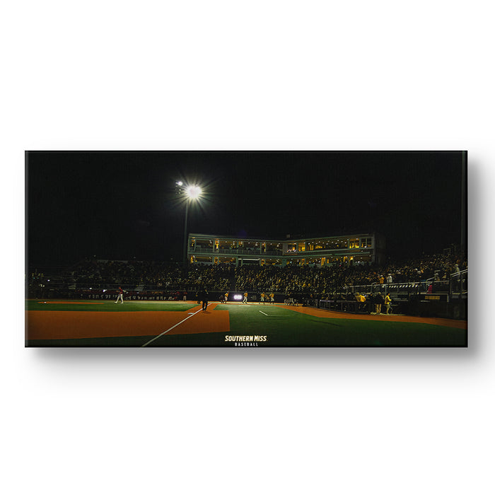 Southern Miss Golden Eagles - Southern Miss Baseball Panoramic - College Wall Art #Canvas