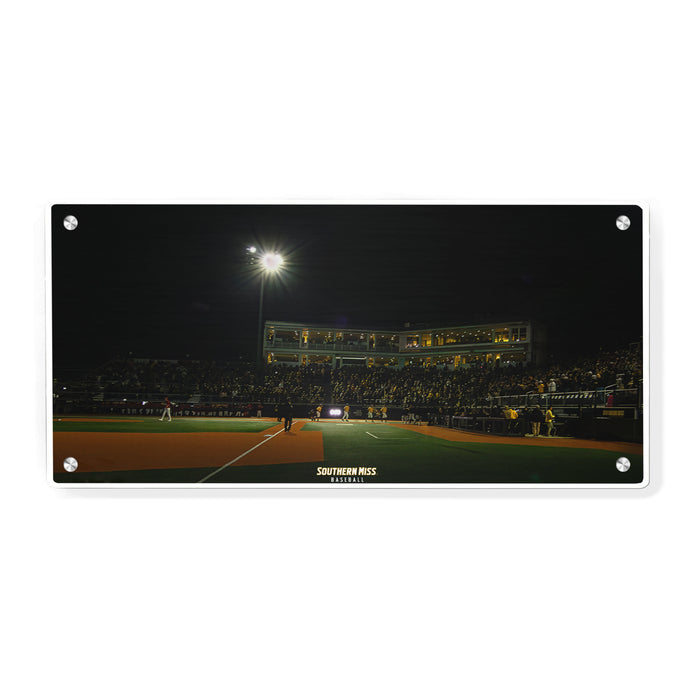 Southern Miss Golden Eagles - Southern Miss Baseball Panoramic - College Wall Art #Metal