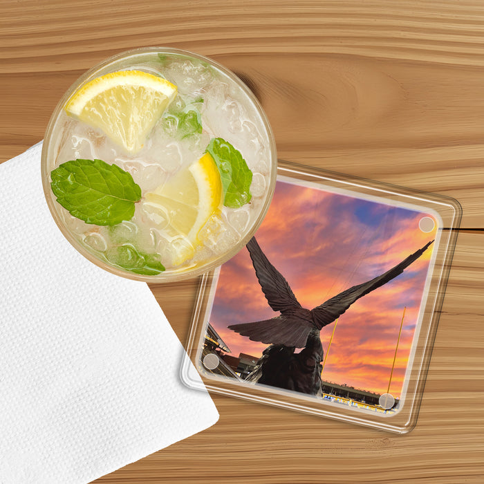 Southern Miss Golden Eagles - The Rock Sunset Drink Coaster