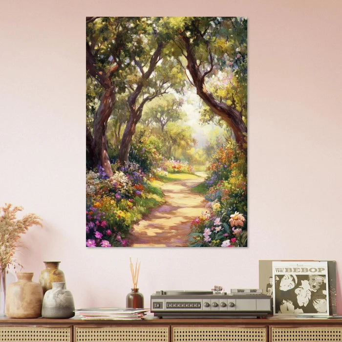 Sunlit Garden Path A meandering pathway through 2 - Shop Ai Art WebShop - Digital Art online Store