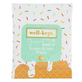 Ice cream sundae and sprinkles print Well-Kept screen and lens wipes pack, 15-count, product cutout