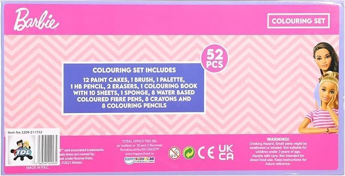 TDL Barbie 52-Piece Art Case
