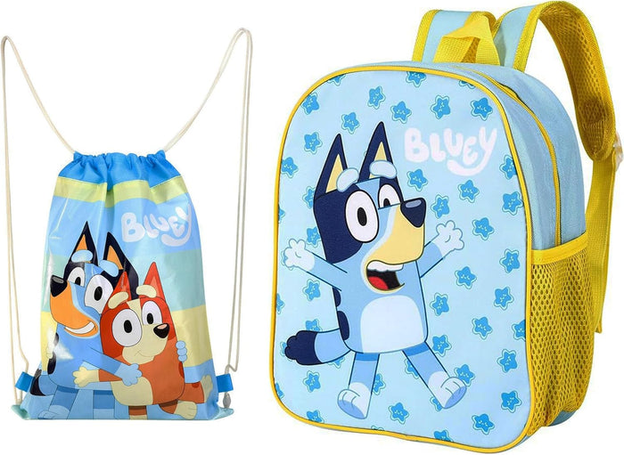 TDL Bluey Backpack & PE Bag Set