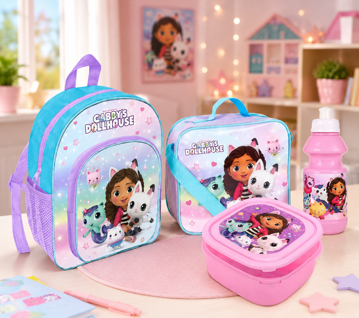 TDL Gabby's Dollhouse Deluxe 4-Piece Lunch Set