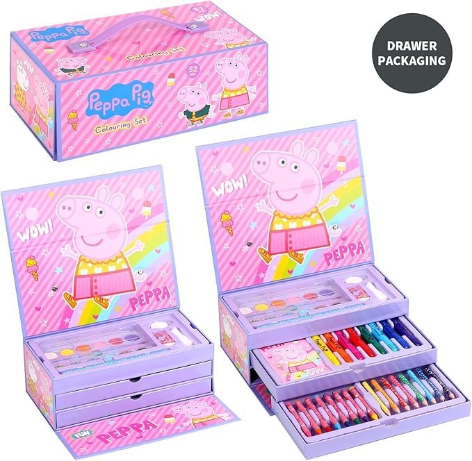 TDL Peppa Pig 52-Piece Art Case