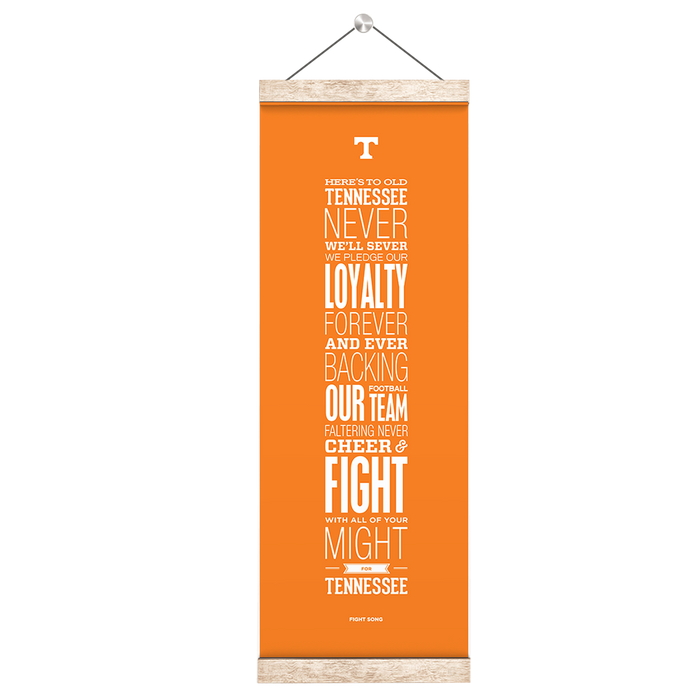 Tennessee Volunteers - Fight Song Orange - College Wall Art #Hanging Canvas