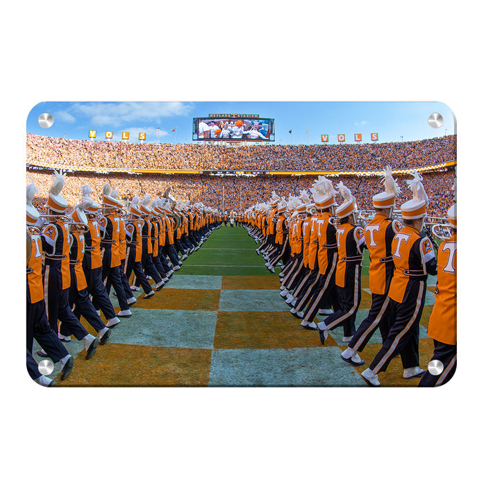 Tennessee Volunteers - Opening the T - College Wall Art #Metal