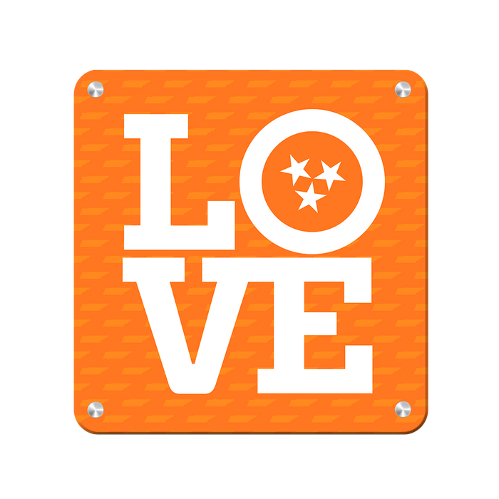 Tennessee Volunteers - TN Love - College Wall Art #Metal