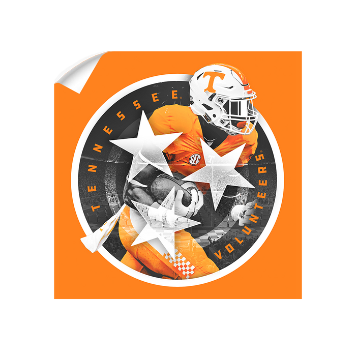 Tennessee Volunteers - Tri Star 2018 Orange - College Wall Art #Wall Decal