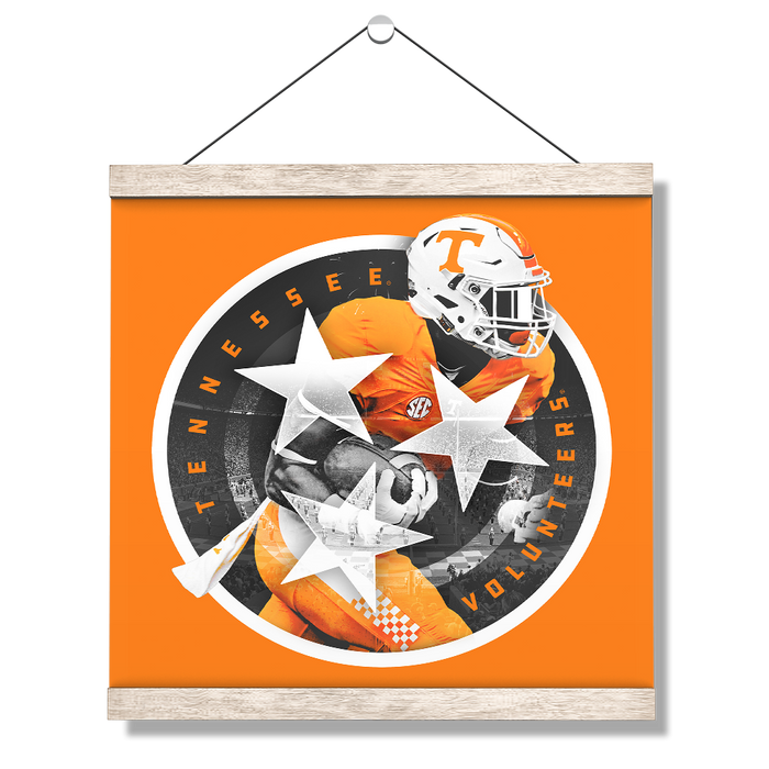 Tennessee Volunteers - Tri Star 2018 Orange - College Wall Art #Hanging Canvas