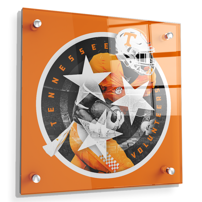 Tennessee Volunteers - Tri Star 2018 Orange - College Wall Art #Acrylic