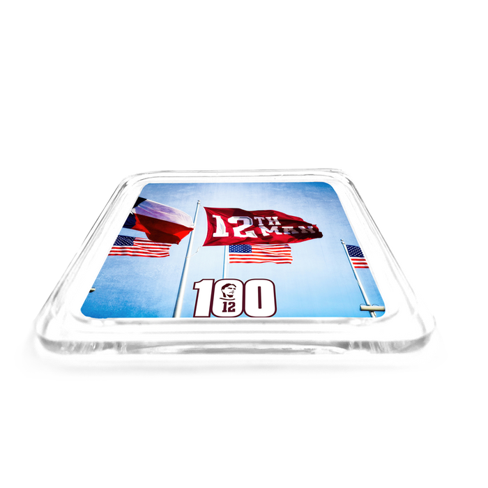 Texas A&M - 12th Man Flags Centennial Drink Coaster