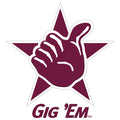Texas  A&M - Gig 'Em Two Layer Dimensional