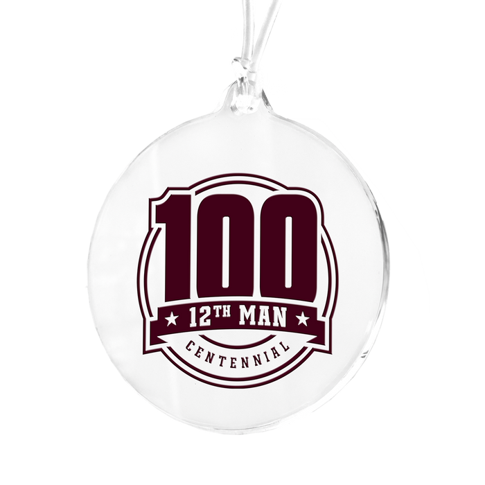 Texas A&M Aggies - 100 12th Man Centennial Seal Bag Tag & Ornament