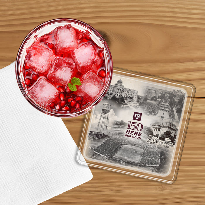 Texas A&M Aggies - Sesquicentennial 150 Here for Good - The Past - Coaster