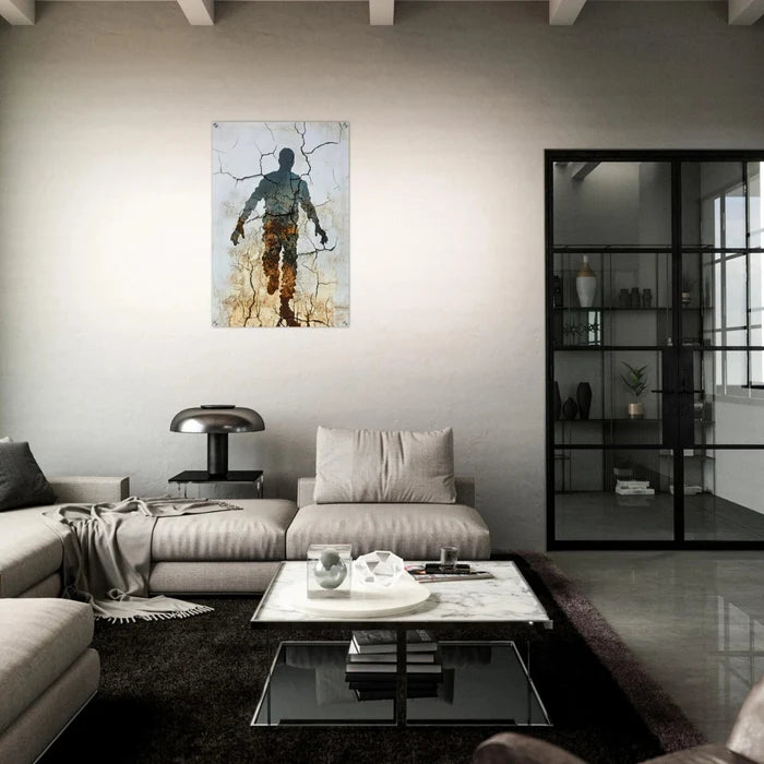The Erosion of Thought Layers of cracked peeling 3 - Shop Ai Art WebShop - Digital Art online Store
