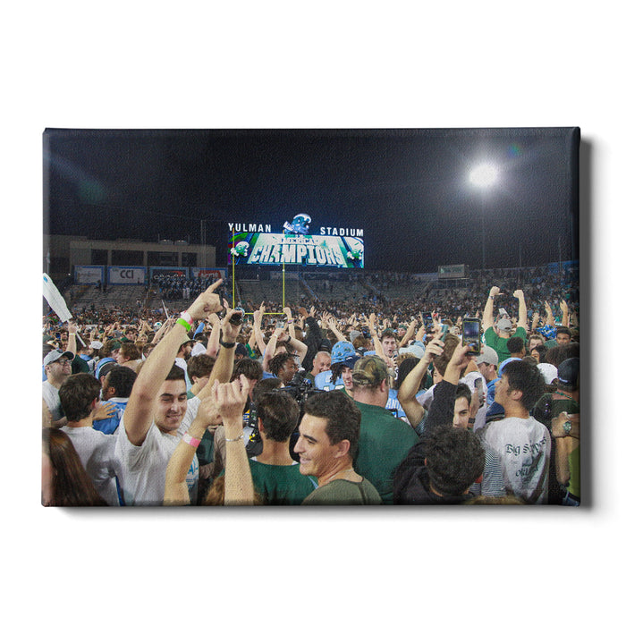 Tulane  Green Wave - Tulane Fans Storm the Field