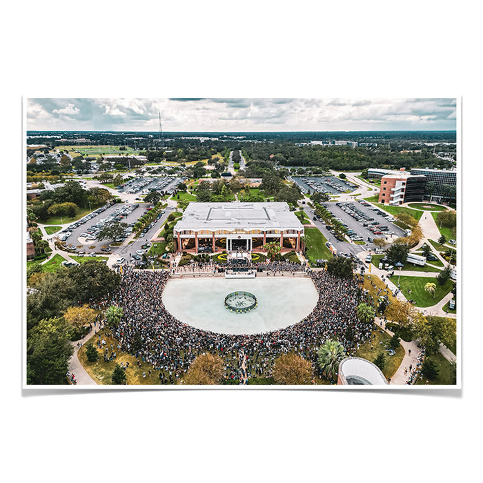 UCF Knights - Spirit Splash Aerial - College Wall Art #Photo Poster