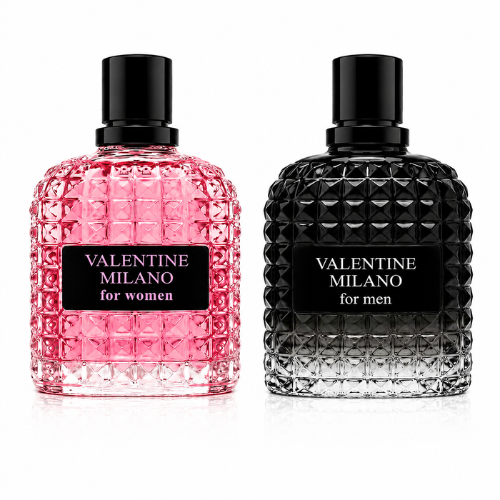 Valentine Milano His & Hers Eau de Parfum Gift Set 2 x 100ml by Fragrance Couture