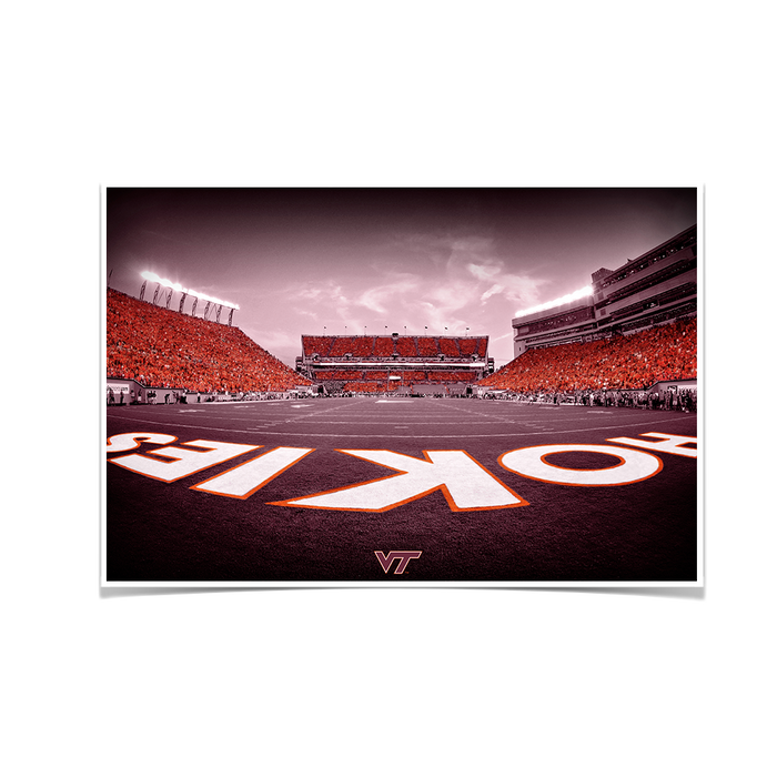 Virginia Tech Hokies - Hokie End Zone - College Wall Art #Poster
