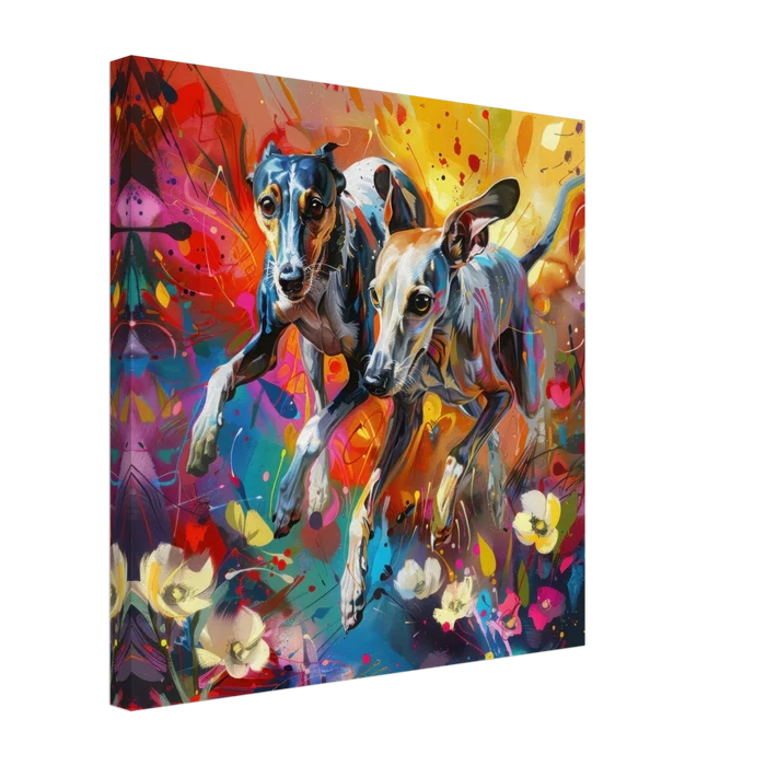 Whippets love playing 3 - Shop Ai Art WebShop - Digital Art online Store