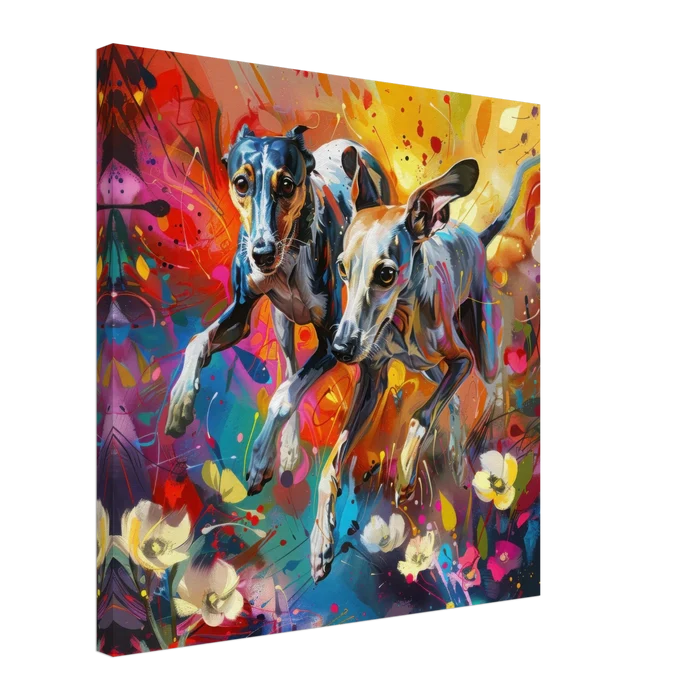 Whippets love playing 3 - Shop Ai Art WebShop - Digital Art online Store