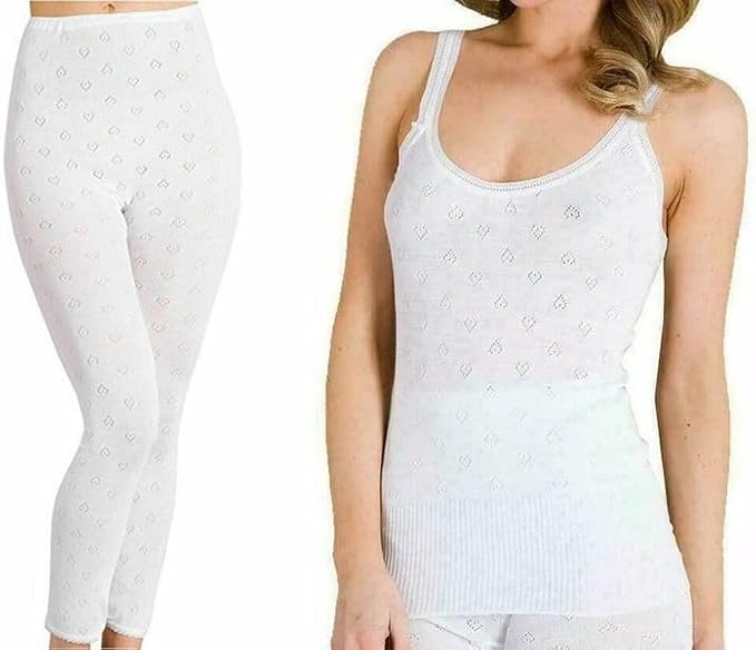 Women's 2-Piece Thermal Set – Round or V-Neck, Long Johns or Briefs (S–3XL)